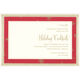 Red with Gold Striped Bow Die-cut Wrap Invitations Image 2 of 2
